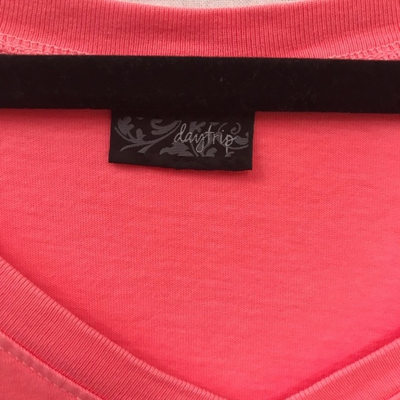 Daytrip Women’s V-neck Embellished Cross Tee - Picture 4 of 6